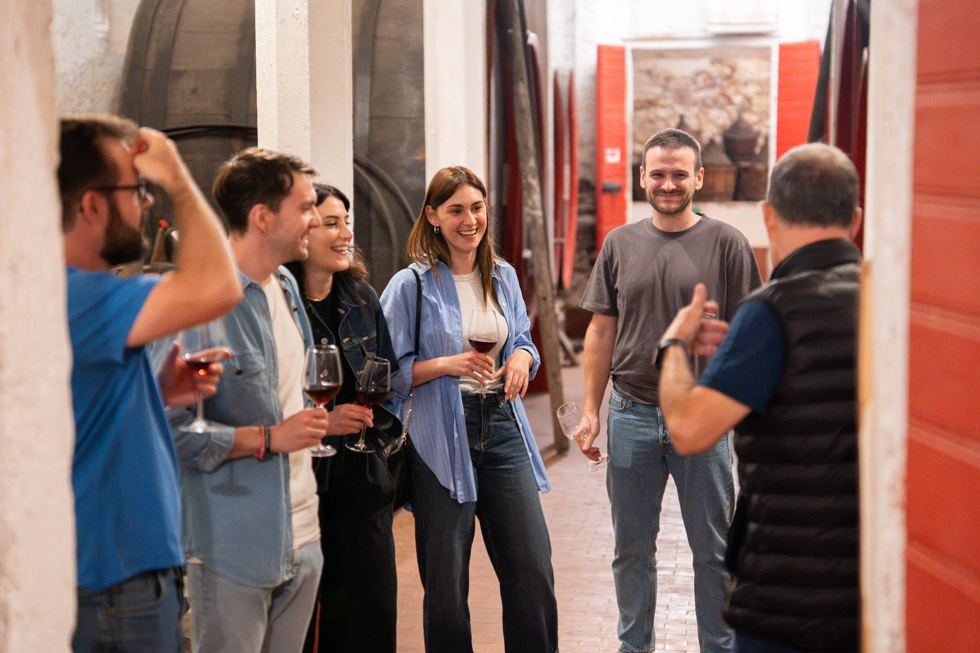 Brindisi in cantina con la famiglia Bonisolo